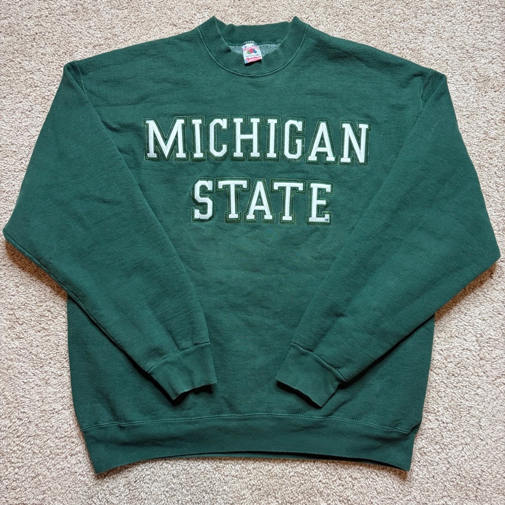 Vintage Michigan State University Pullover Crewneck Sweatshirt